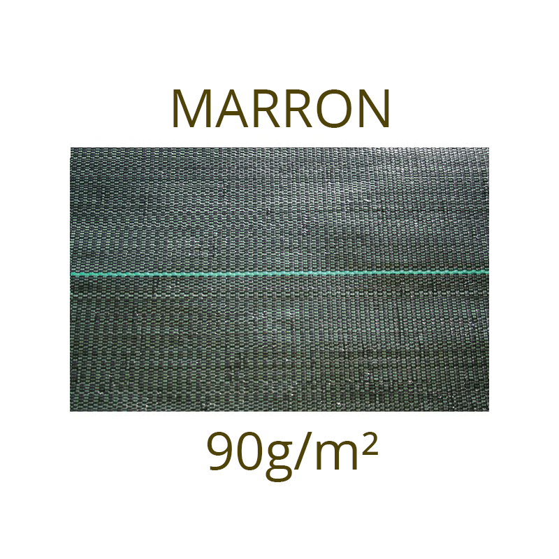 Toile de paillage marron 90g/m2 pas chère 1,05mX100m